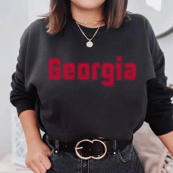 Georgia Pride Collegiate Classic Black Sweatshirt - Picture 2 of 6